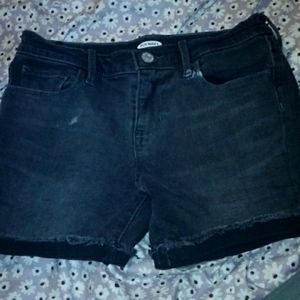Old Navy black jean shorts